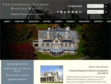 Tablet Screenshot of lockwoodmathewsmansion.com